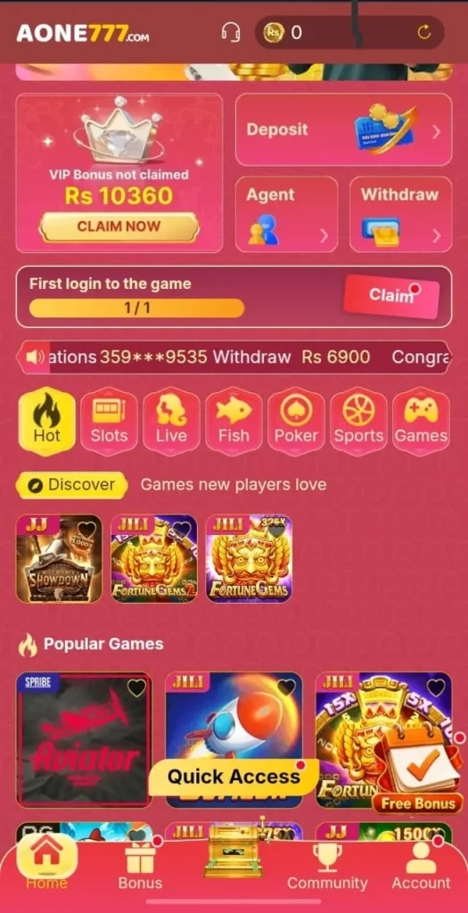
AONE777 Game 